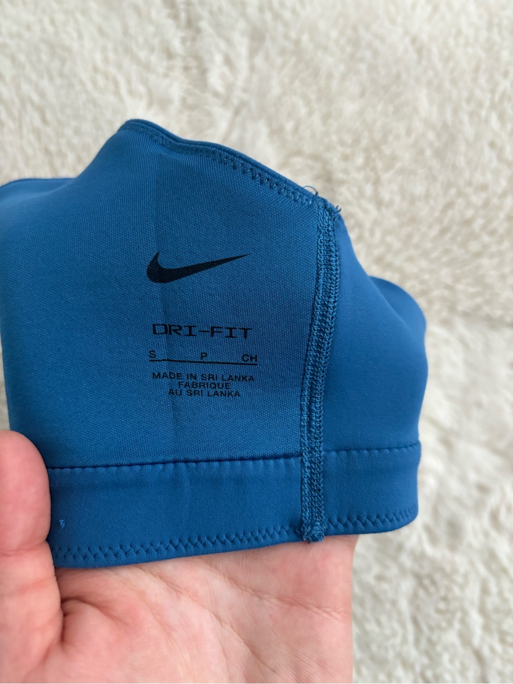 Nike Dri-Fit Blue Sports Bra - Picture 3 of 4